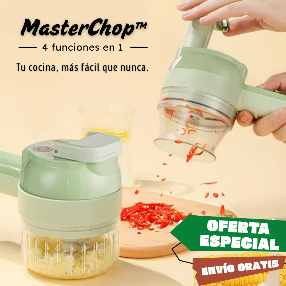 MasterChop™ - Multiprocesador Eléctrico 4 en 1 (+2 cabezales de regalo)