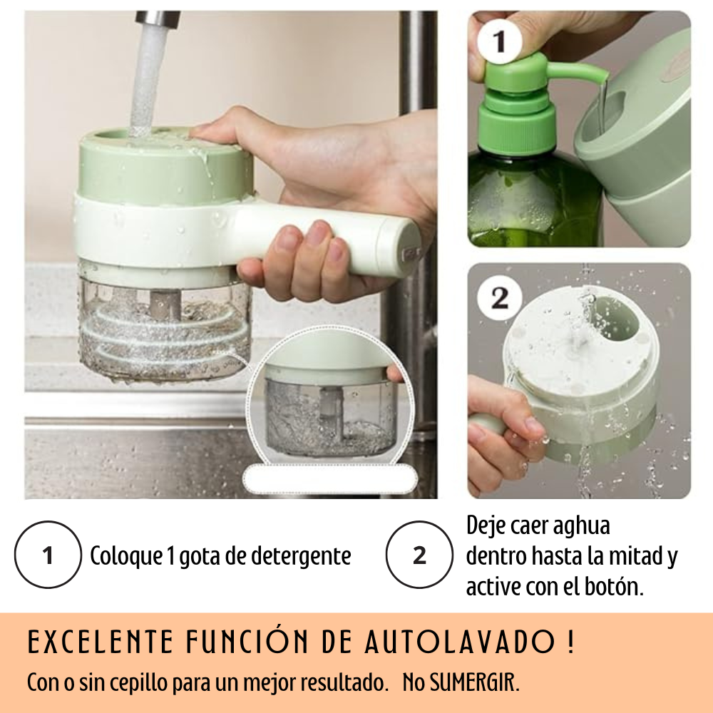 MasterChop™ - Multiprocesador Eléctrico 4 en 1 (+2 cabezales de regalo)