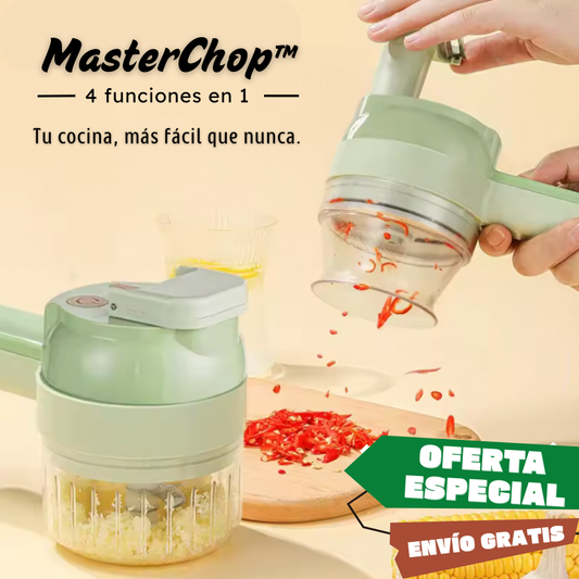 MasterChop™ - Multiprocesador Eléctrico 4 en 1  (+2 cabezales de regalo)