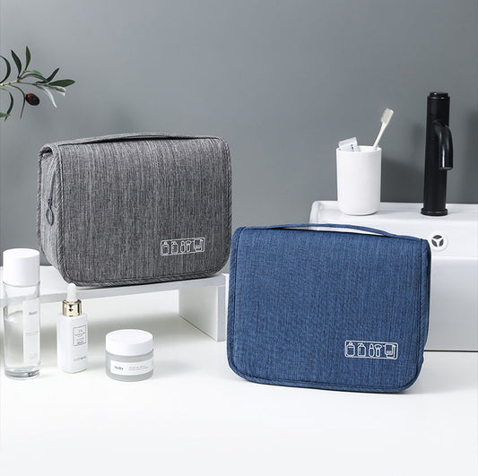 Neceser práctico para viajes, con gancho y compartimentos