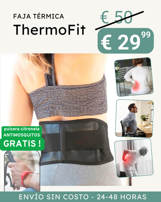 ThermoFit  - Faja de compresión térmica de alivio y soporte lumbar