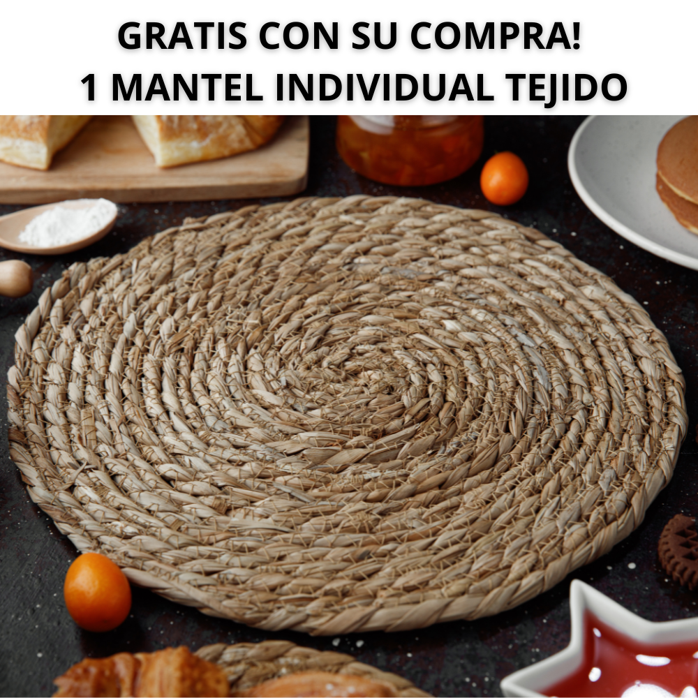 Inoxium™- Tabla de Acero Inoxidable Antibacterias + Mantel Tejido Gratis